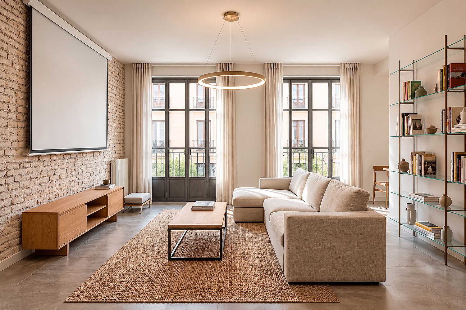 Interiorismo y decoración de piso en Madrid. Carrillongo Arquitectos.